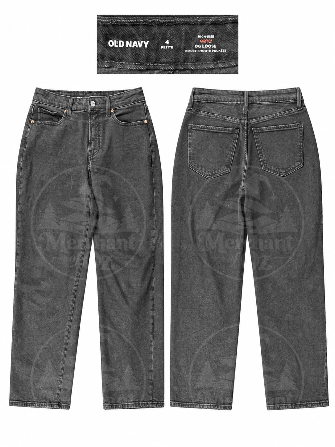 Loose black jeans