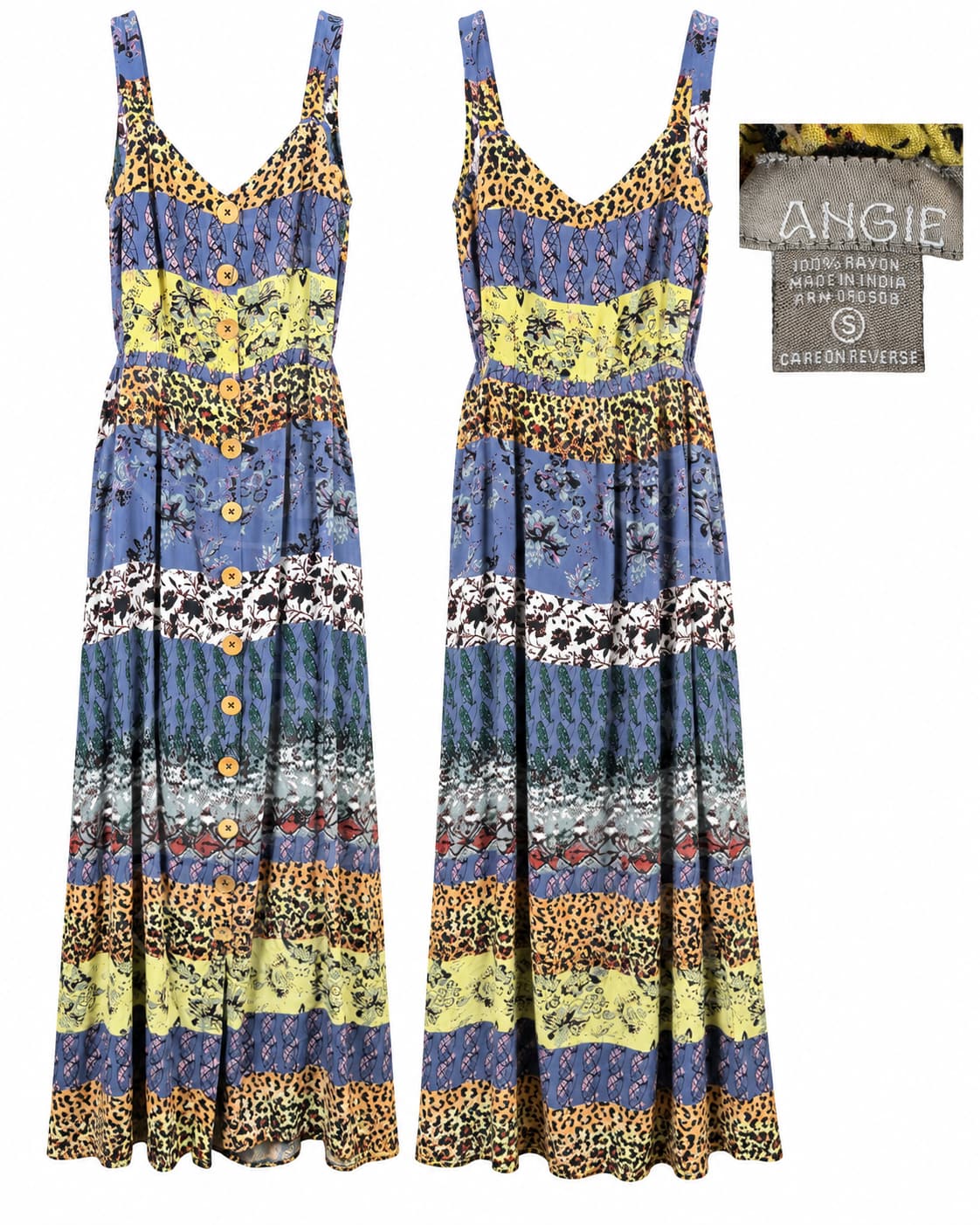 Leopard stripe maxi