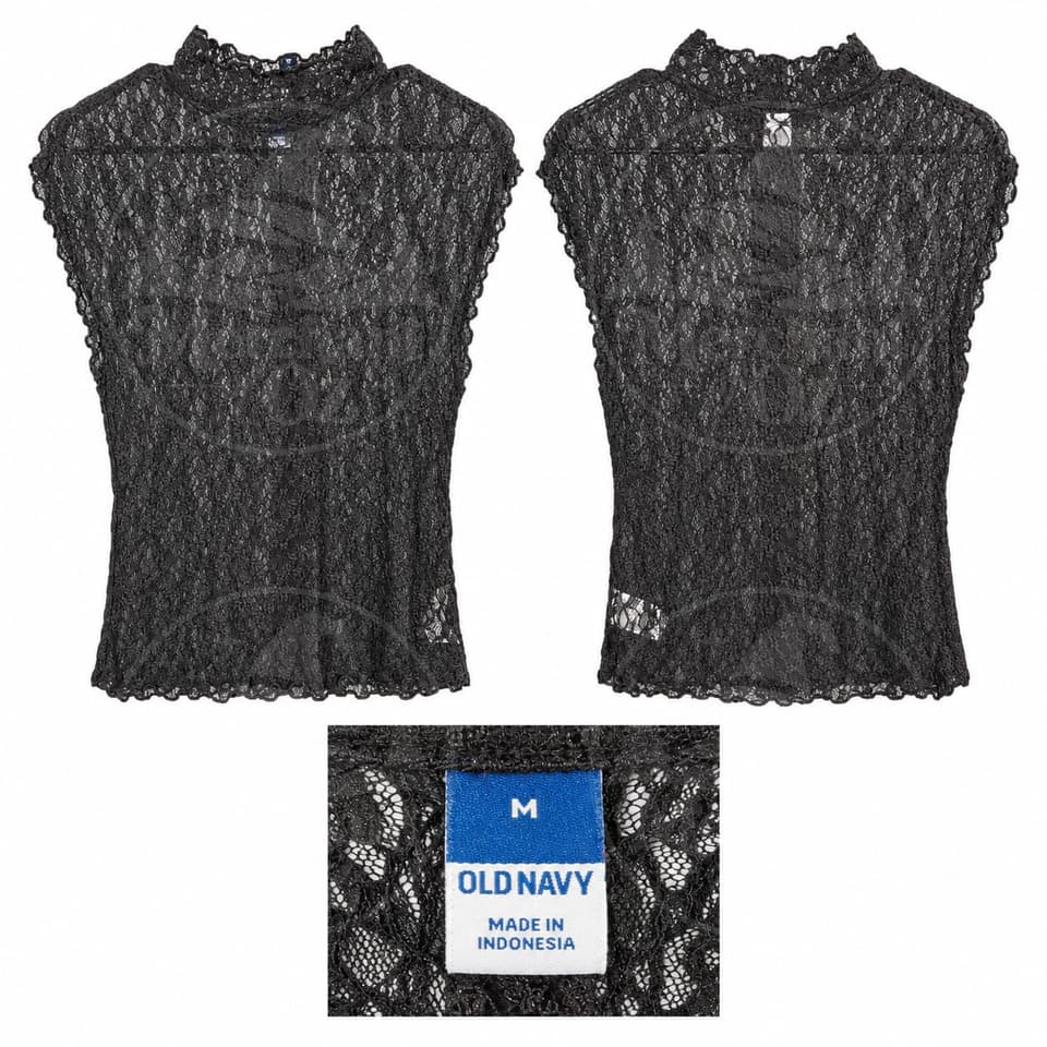 Black lace top